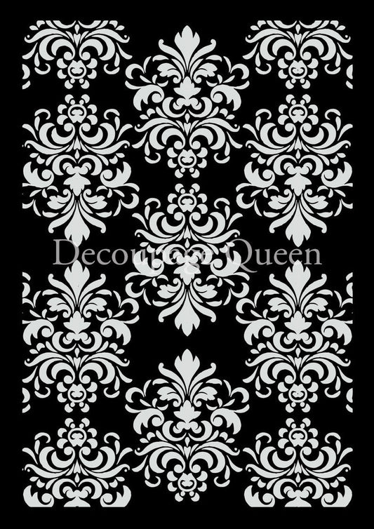 (3 Pack) Decoupage Queen Spring Damask Stencil