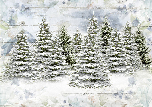 Decoupage Queen Woodland Trees Vellum Paper