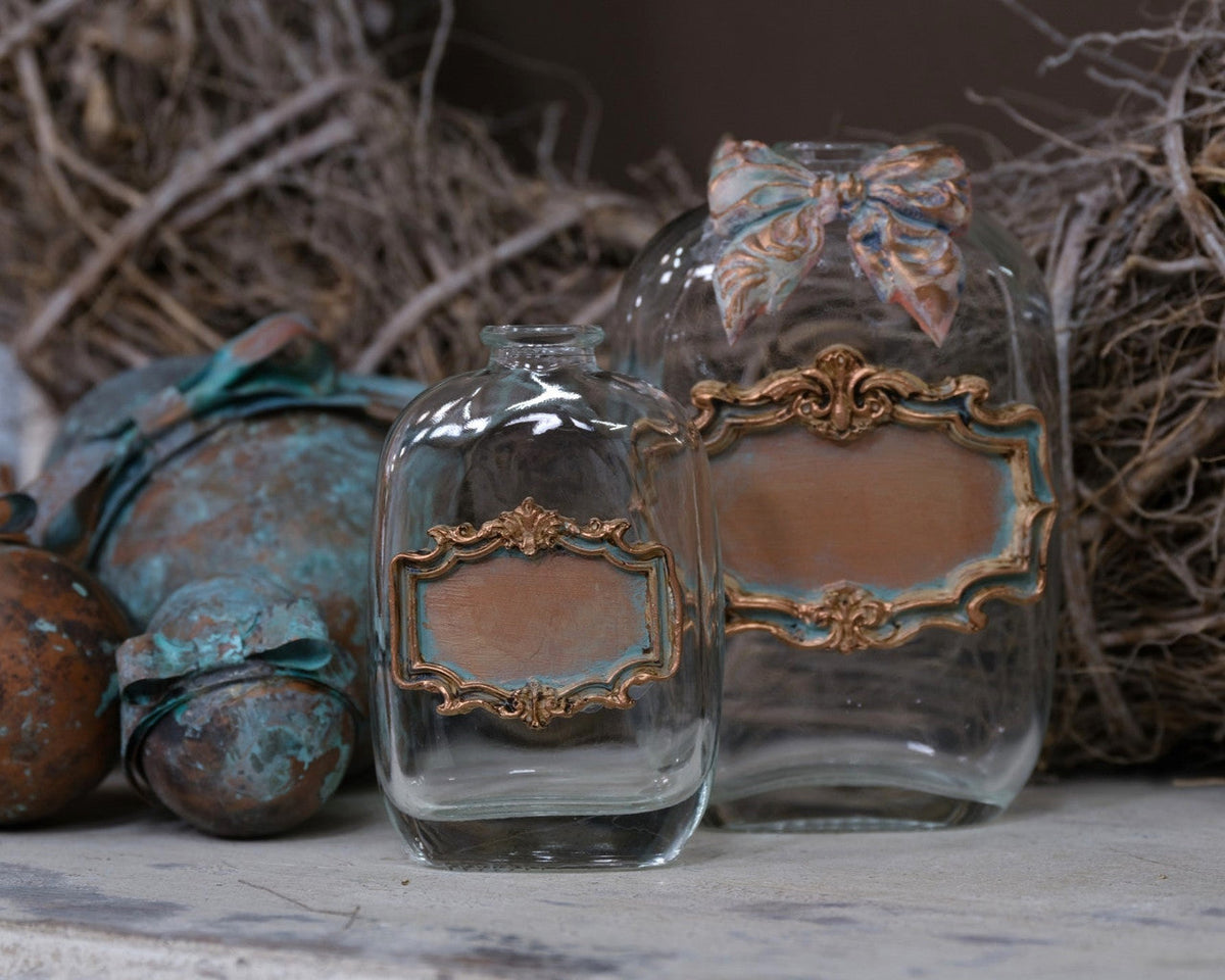 LaBlanche Signs silicone mould with ornate plaque and label shapes