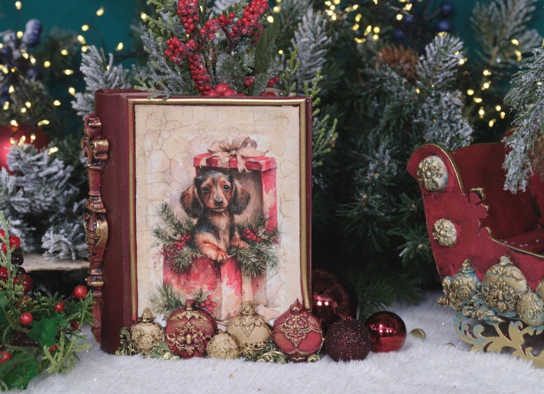 Lablanche Christmas Pups Rice Paper + Transfer Set