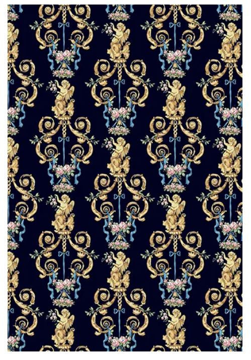 Calambour Black Ornamental Pattern