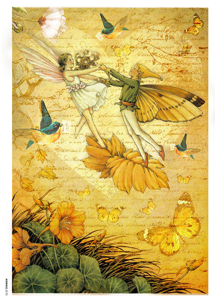 Paper Designs Flying Fairy Couple Fairies 0085