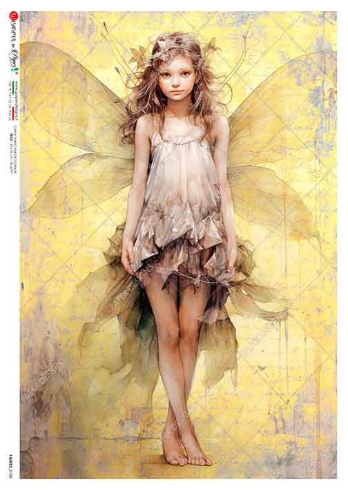Paper Designs Fairy with Flower Crown A4 Rice Paper