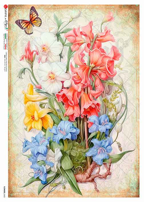 Paper Designs Spring Wildflower Bundle IV A4 Rice Paper