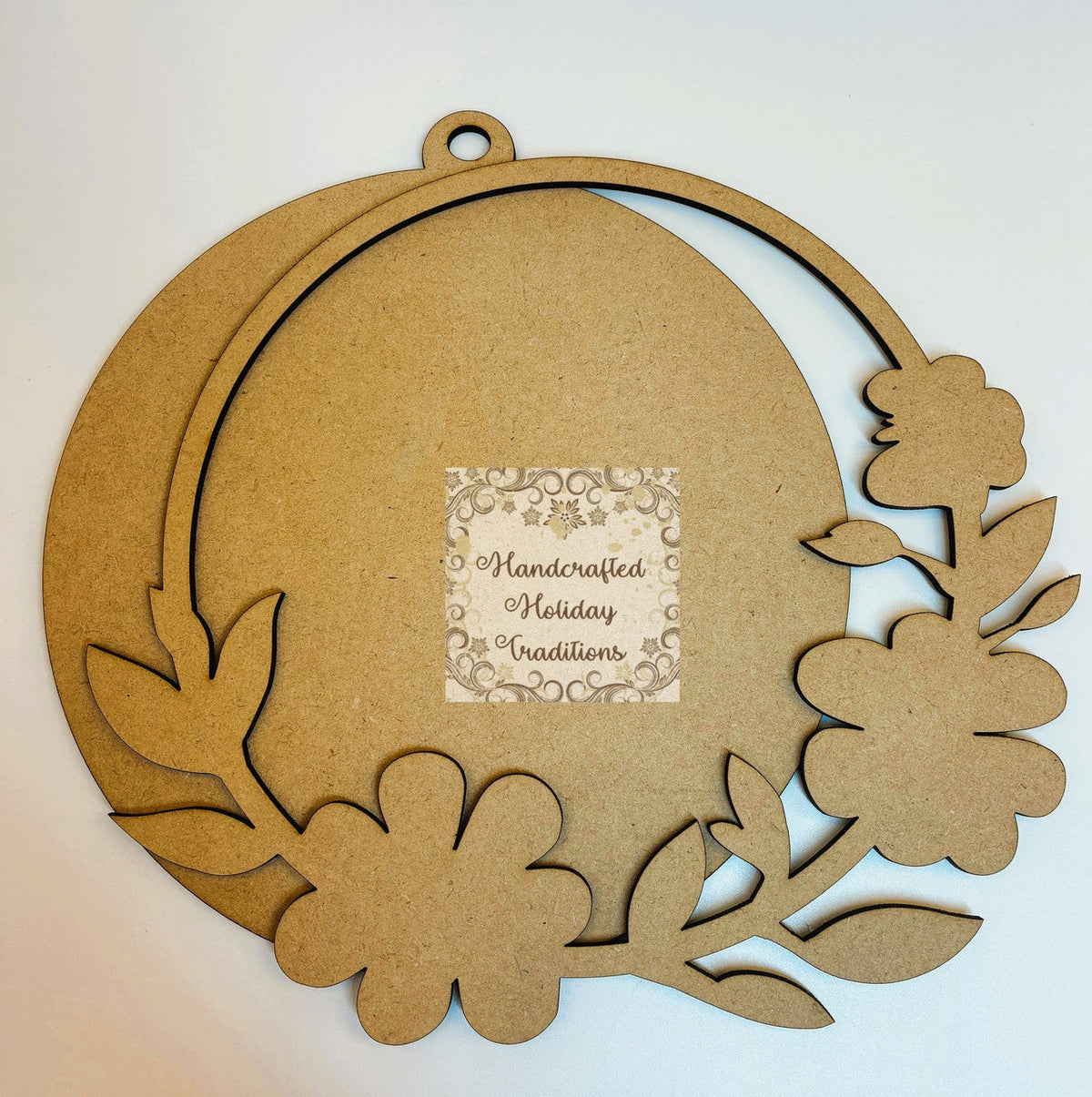 MDF Framed Floral Round