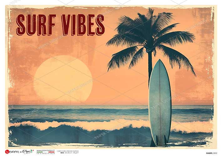 Paper Designs Surf Vibes Rice Paper