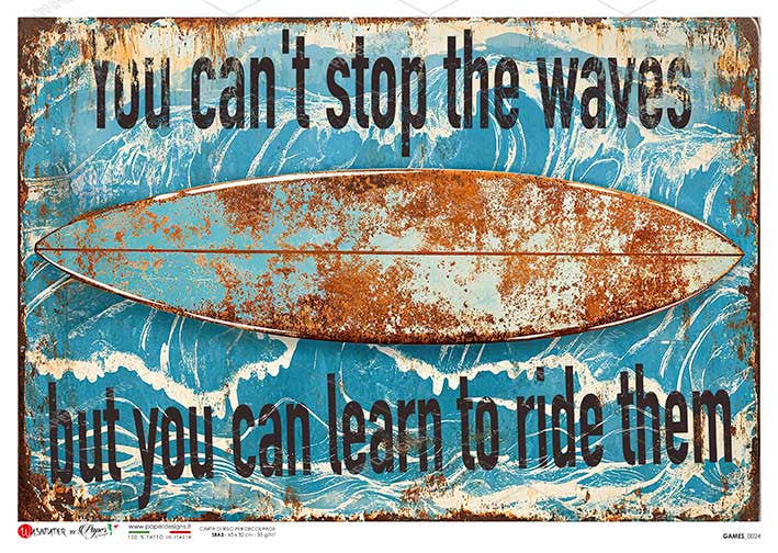 Paper Designs Learn to Ride the Waves Rice Paper