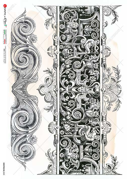 Paper Designs Scrollwork Relief Panel