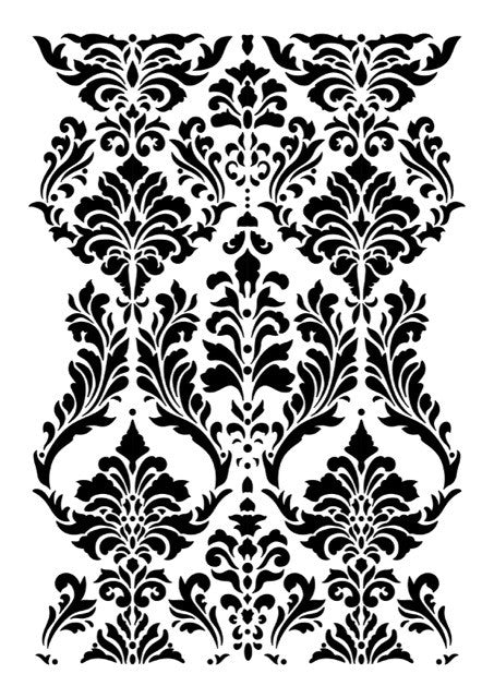 Iveta Ziedina "Gentle Damask" Stencil NEW!!