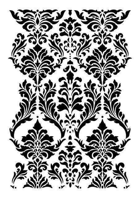 (3 Pack) Iveta Ziedina "Gentle Damask" Stencil NEW!!