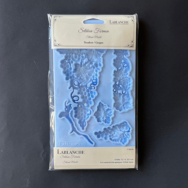 LaBlanche Grapes silicone mould with grape clusters and vine details