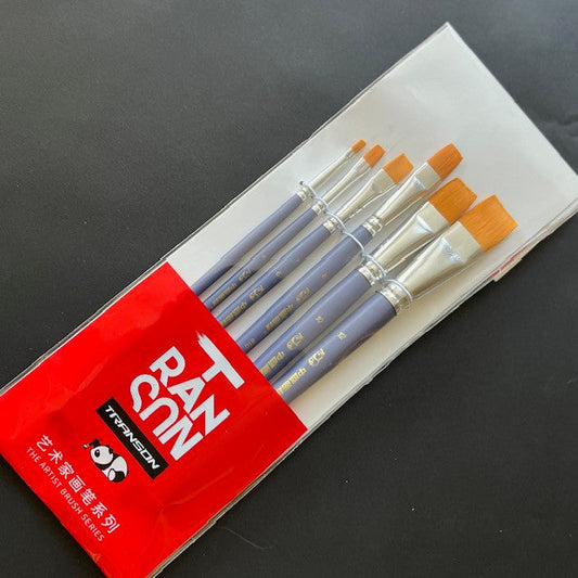 Golden Taklon Set of 6 Art Brushes