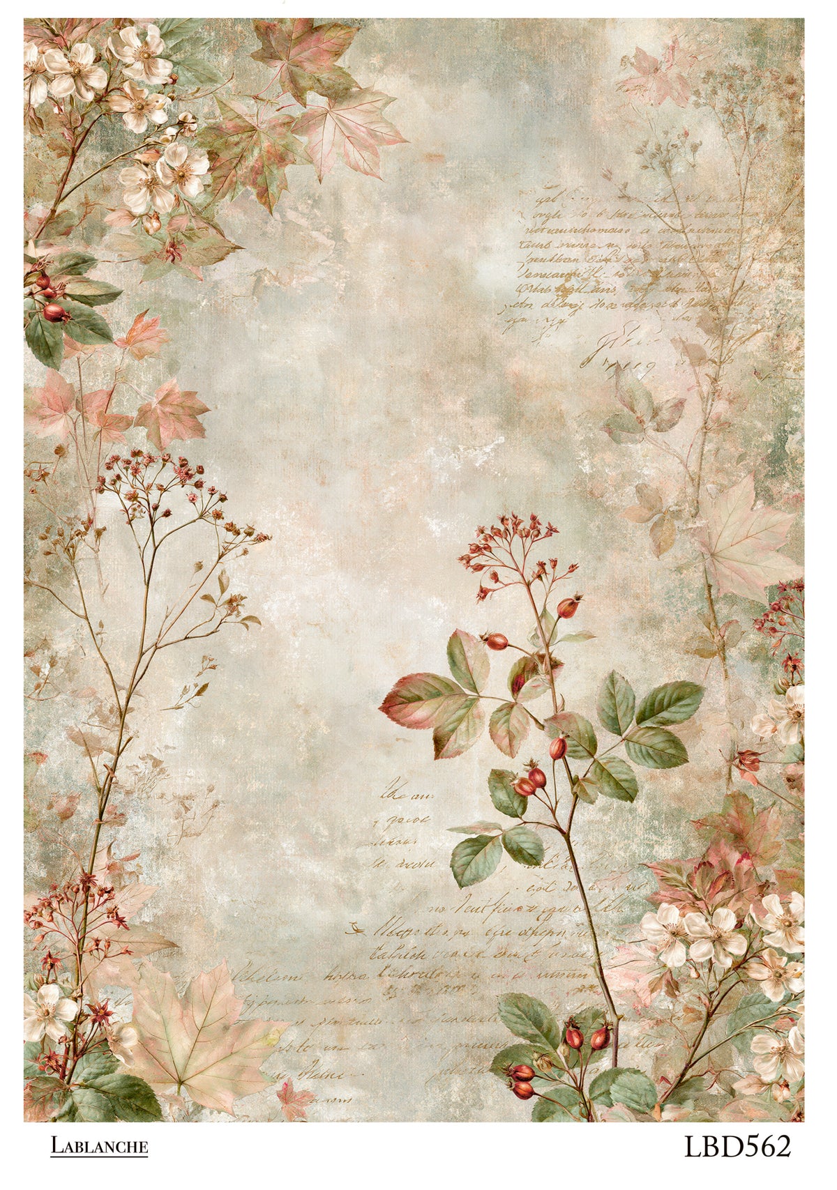 Lablanche Botanical Fall Rice Paper Set
