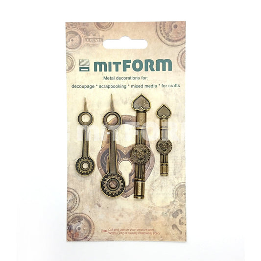 Mitform clock hands with love heart Castings Set