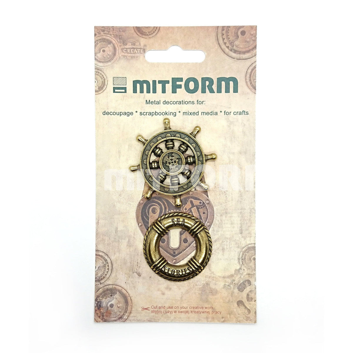 Mitform ships wheel and life buoy Castings Set