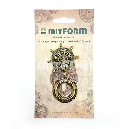 Mitform ships wheel and life buoy Castings Set