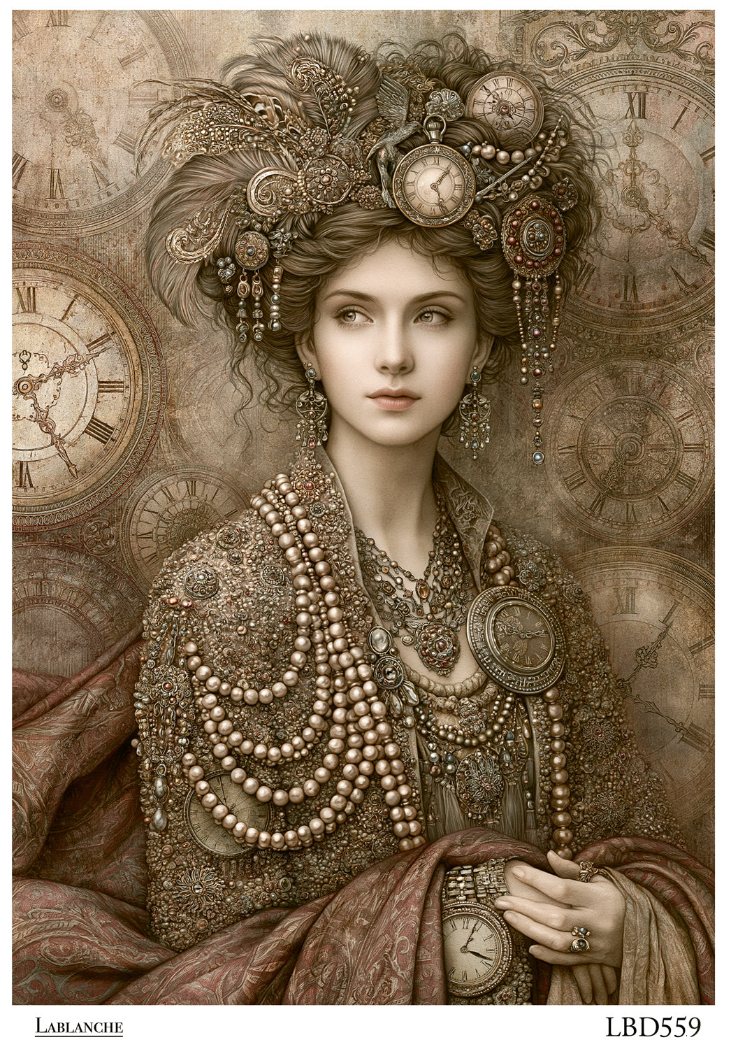 Lablanche Steampunk Rice Paper Set