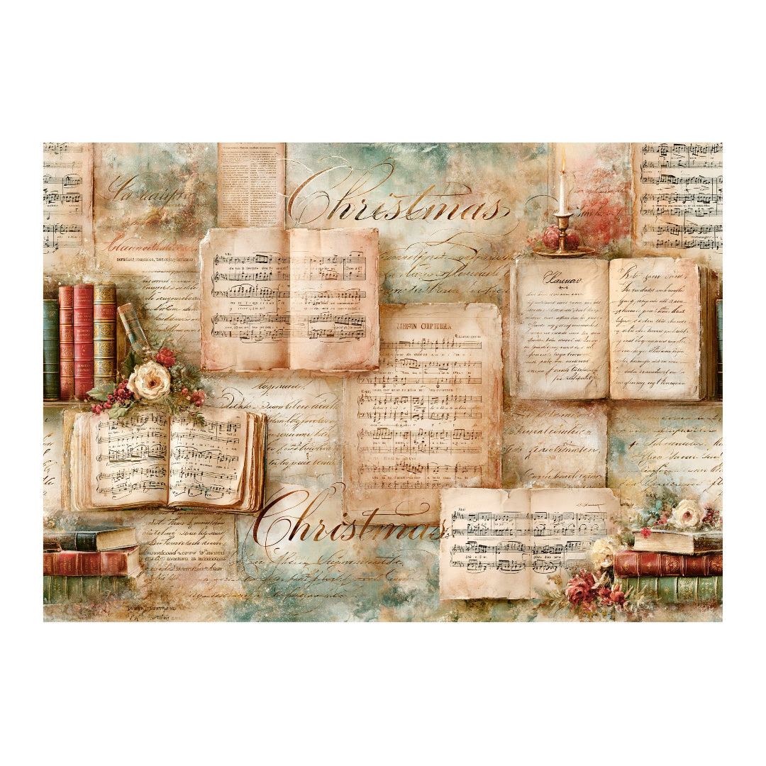 LaBlanche Christmas Background 2 rice paper