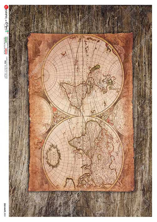 Paper Designs Old Map on a Table