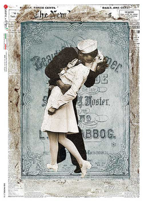 Paper Designs Kissing Sailor