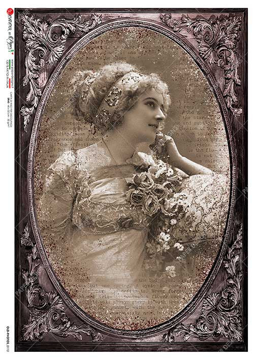 Paper Designs Rice Paper Framed Portrait Old Photos 0112