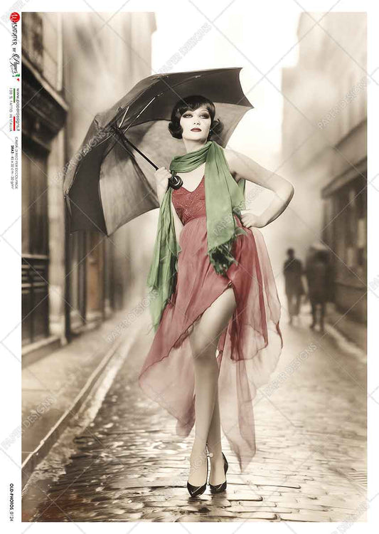 Paper Designs Walking in the Rain Rice Paper