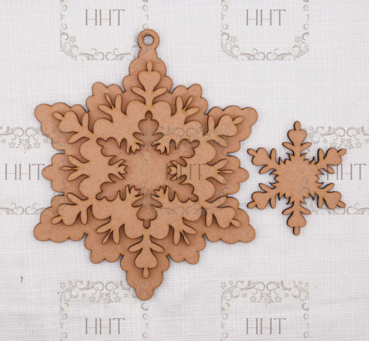 Handcrafted Holiday Traditions Snowflake Ornament MDF Base