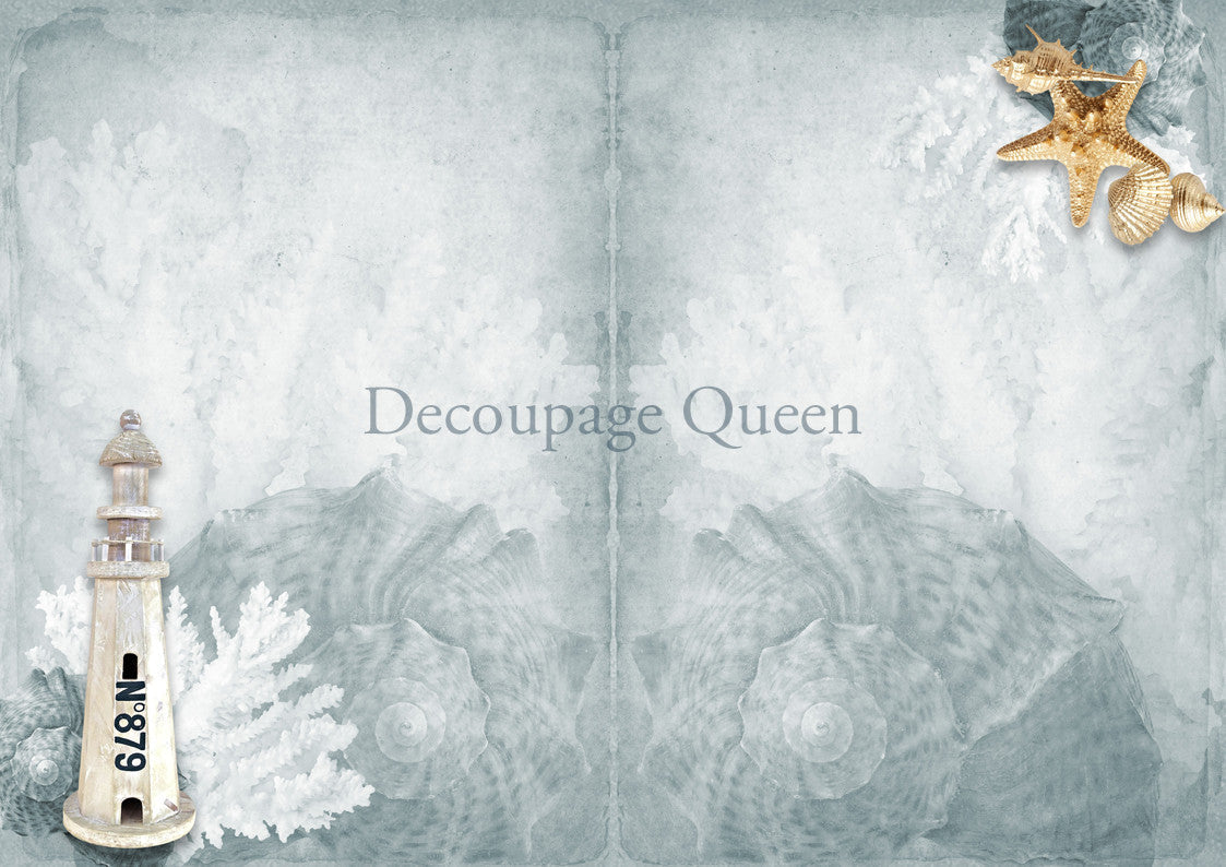 Decoupage Queen Seaside Greetings Journal Pack