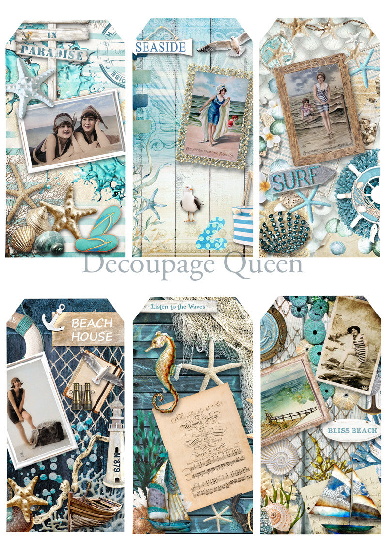 Decoupage Queen Seaside Greetings Journal Pack