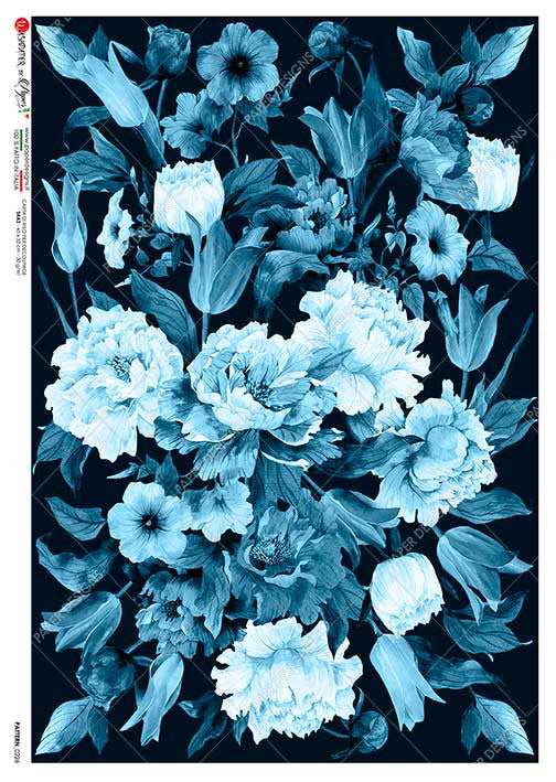 Paper Designs Deep Blue Florals