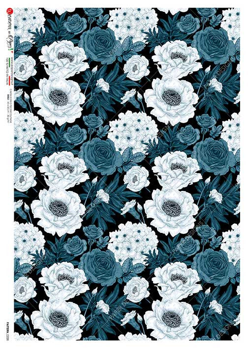 Paper Designs Repeating Teal and White