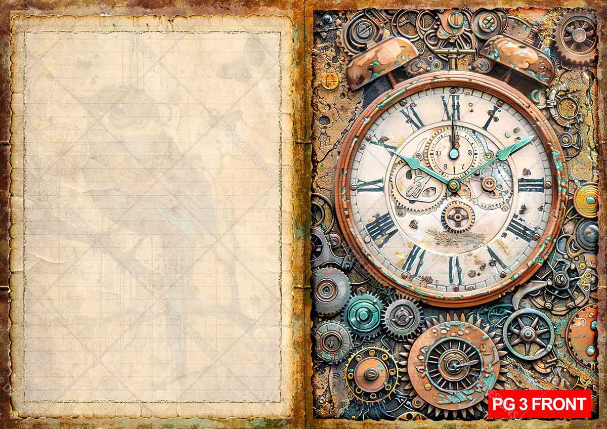 Paper Designs Steamunk Age Collection Junk Journal Kit