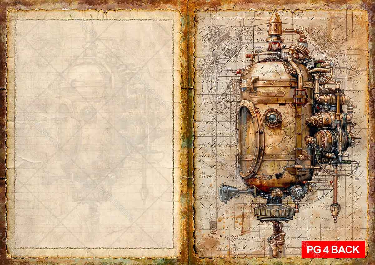 Paper Designs Steamunk Age Collection Junk Journal Kit