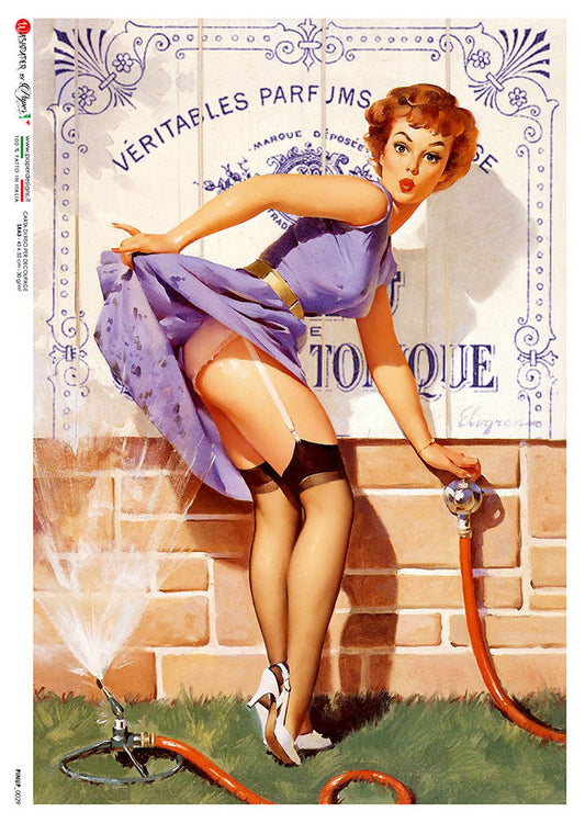Paper Designs Purple Dress PINUP 0029