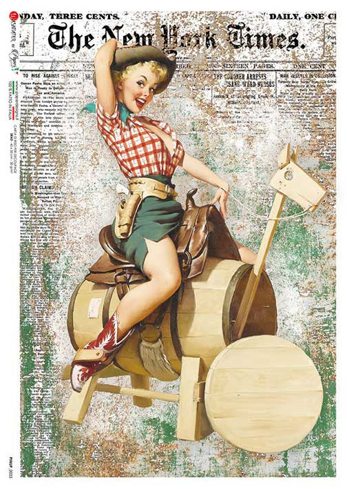 Paper Designs Barrel Bull Riding