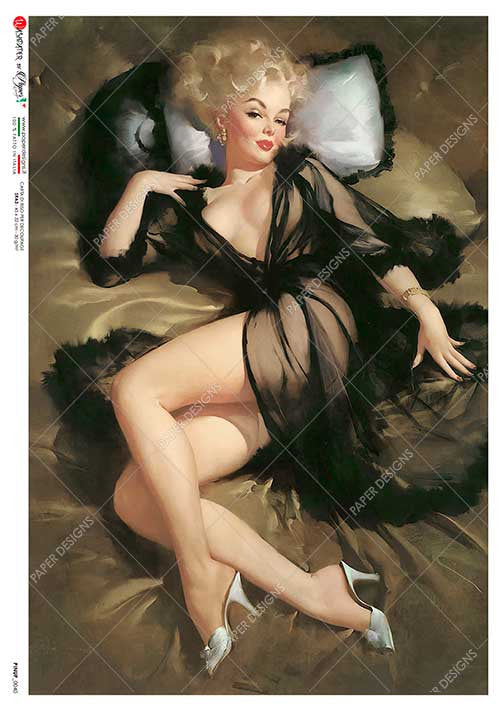 Paper Designs Pinup Lounging in Black