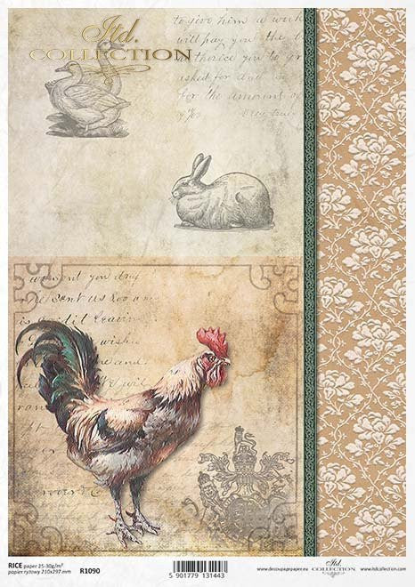 ITD collection Rooster Bunny and Duck