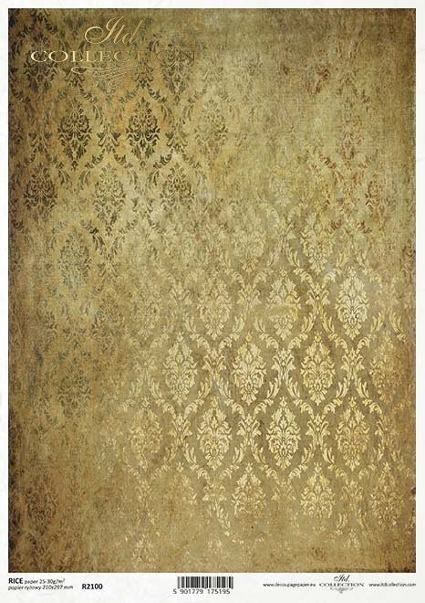 ITD Collection Gold Brocade
