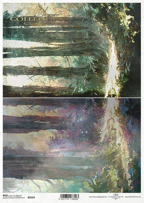 ITD Collections Mysterious Forest Rice Paper