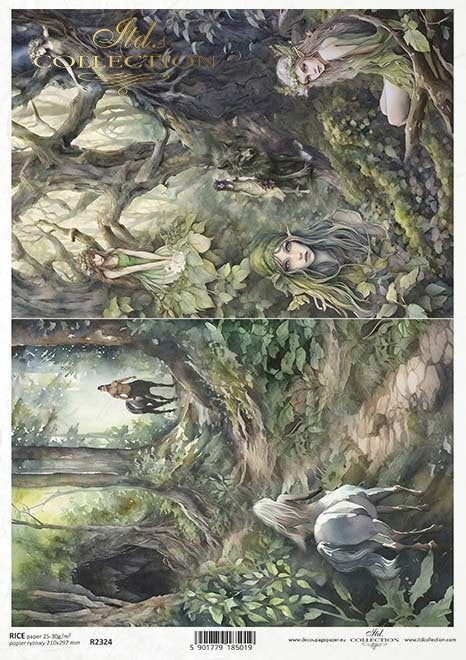 ITD Collection Elves and Minotaurs A4 Rice Paper