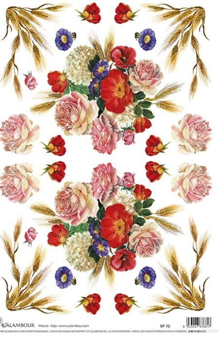 Calambour Floral Bundles A3 Rice Paper