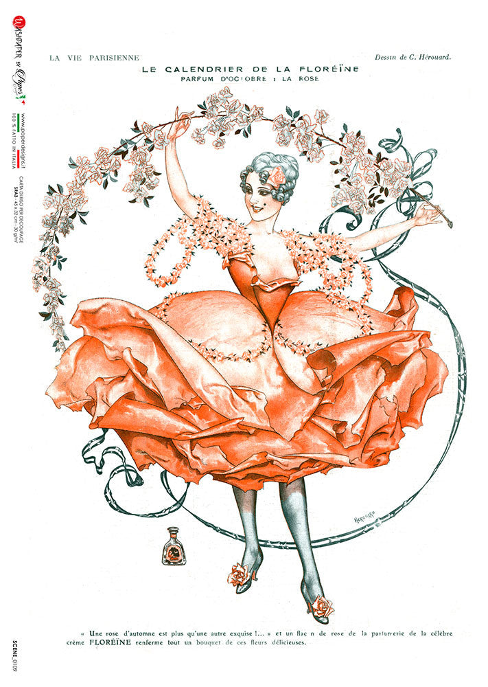 Paper Designs Can Can Girl Scene 0109