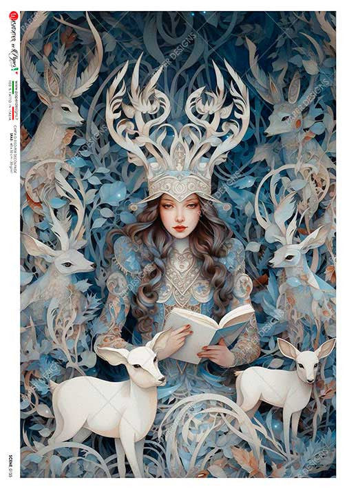 Paper Designs The Queen of Winter Rice Paper