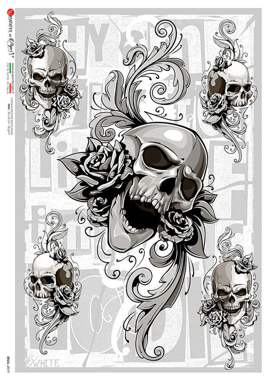 Paper Designs Skull 0019