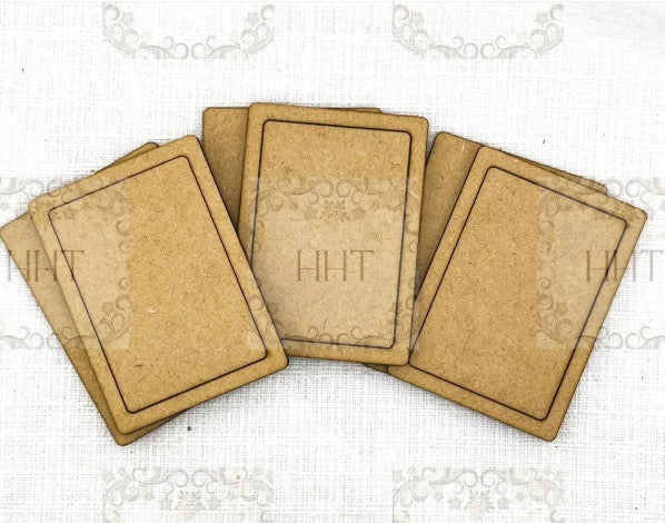 HHT MDF Set of 3 Framed ATC Cards 2.5" x 3.5"