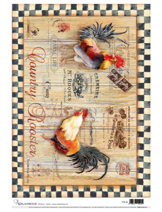 Calambour Roosters and Checks TCR 41 - A3 PLUS