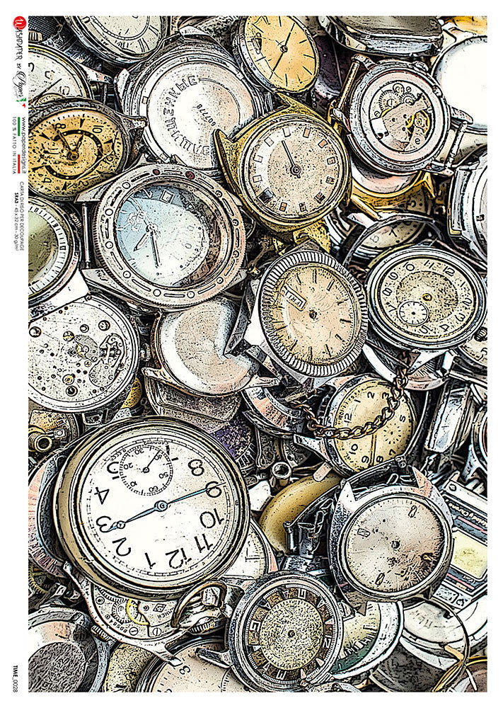 Paper Designs Clock Collage Time 0028