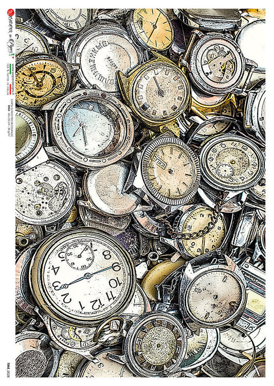 Paper Designs Clock Collage Time 0028