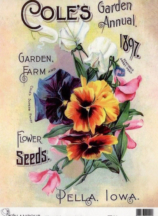 Calambour Cole's Garden Annual 1897 A4 Rice Paper