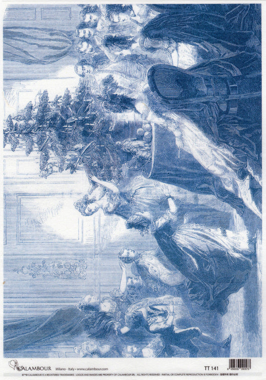 Calambour Festive Family Merriment A4 Rice Paper